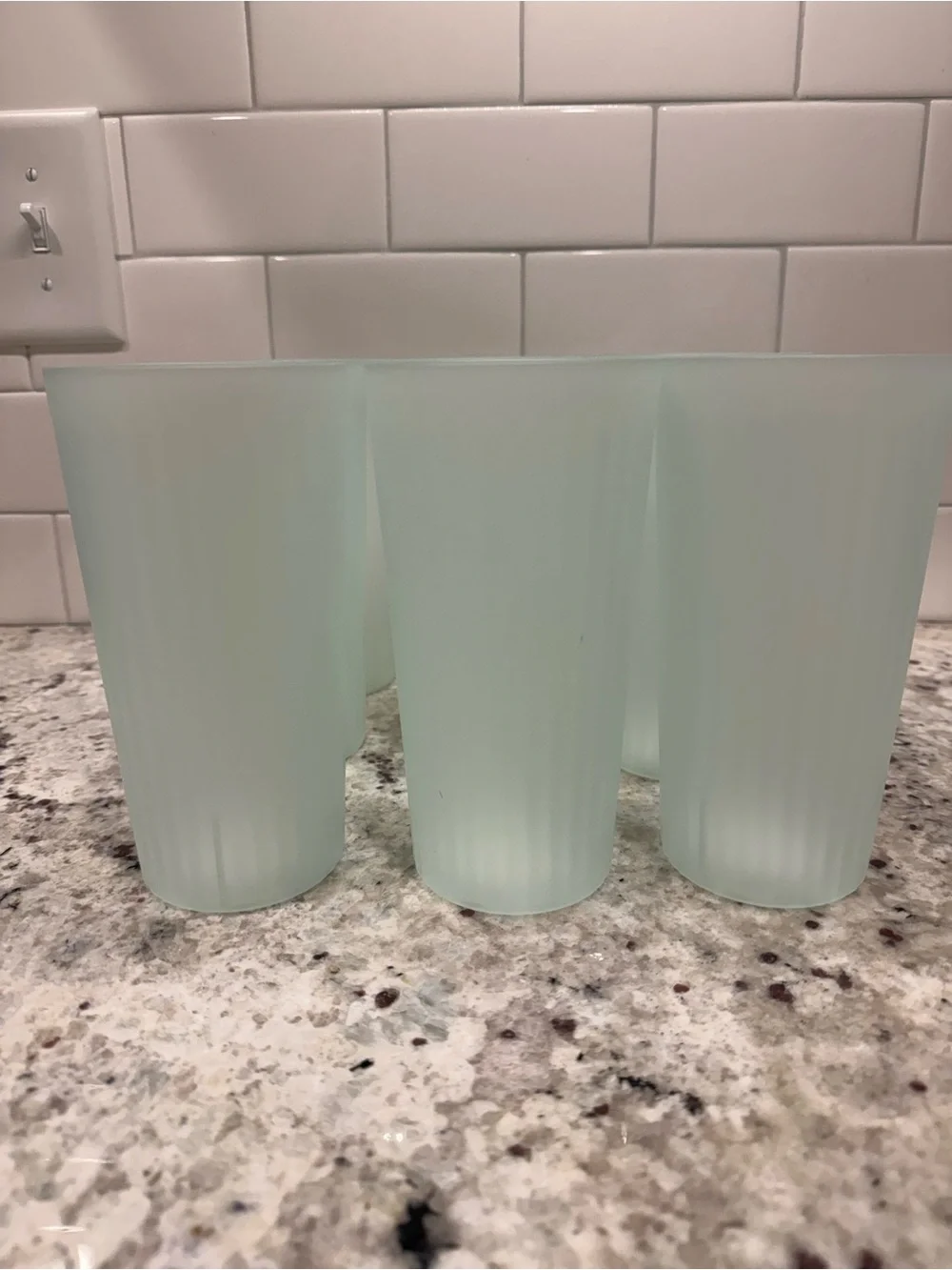 Target 24 oz. Frosted Mint Green Stackable Tumblers - Set of 9 NWT